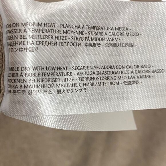 Collars & Co Sweater Mens Small Oatmeal Cashmere Blend Preppy Crew Neck NEW - Picture 10 of 11